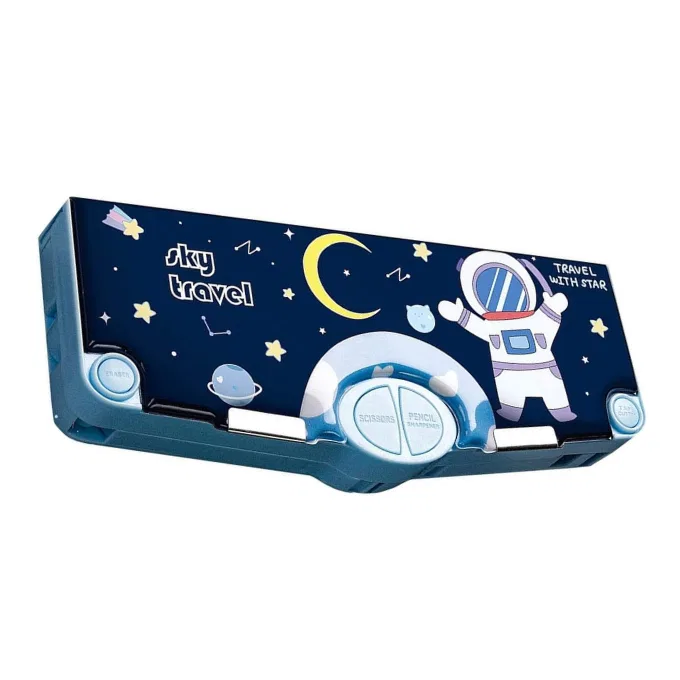 Pencil box for kids / multifunctional pencil box with buttons / Pencil box kits