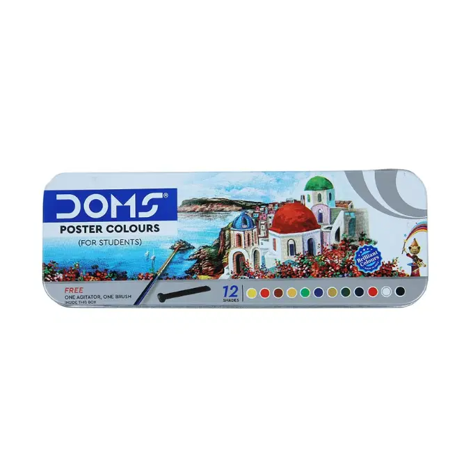 Doms Poster Colour 12 Shades / Big poster colors / 12 shade poster colours
