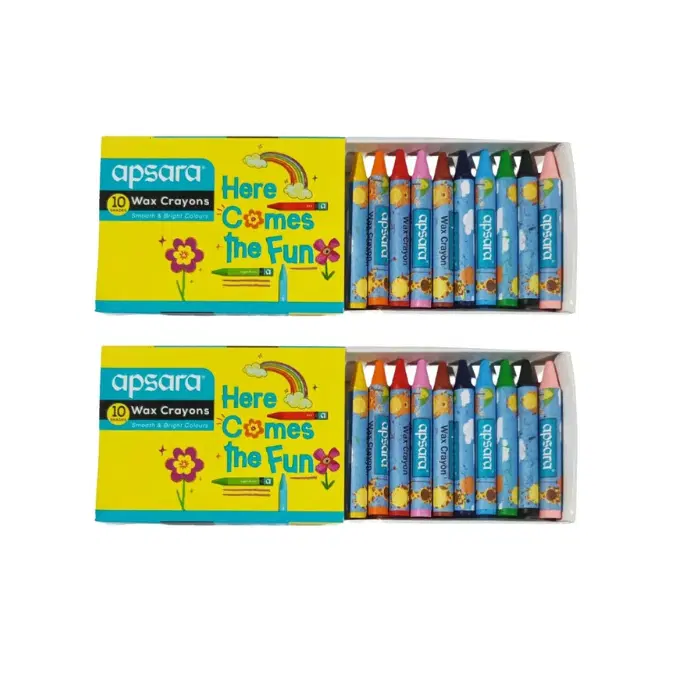 2 Apsara  Wax Crayons set / Crayons for kids / Small crayons