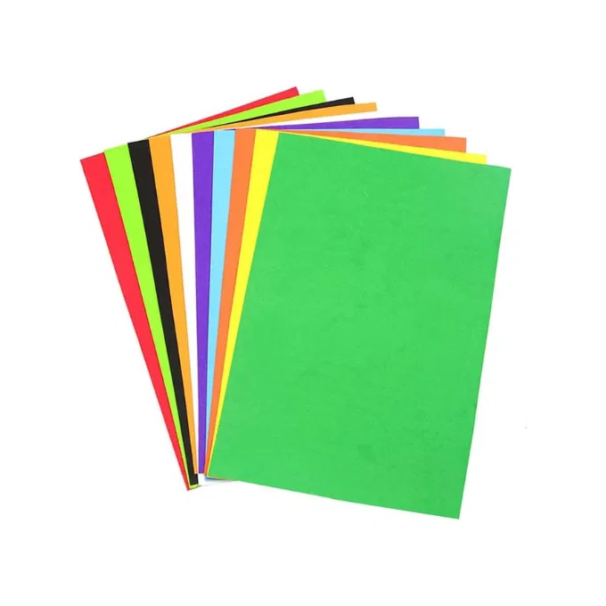 Multicolour papers / A4 sheets craft paper / project material ( 10 sheets ) 