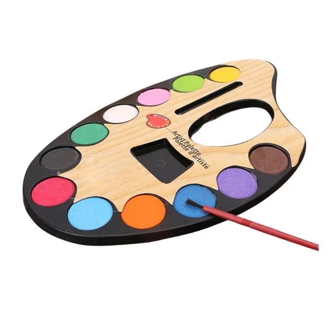 Artist palette / colour pallate with colour 