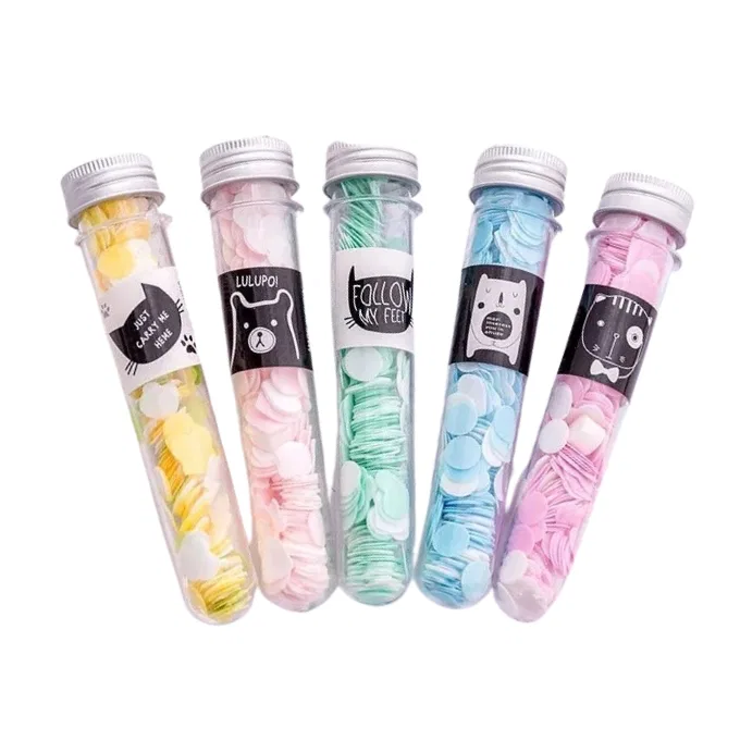 Floral design paper soap / floral paper soap - 1 bottle 