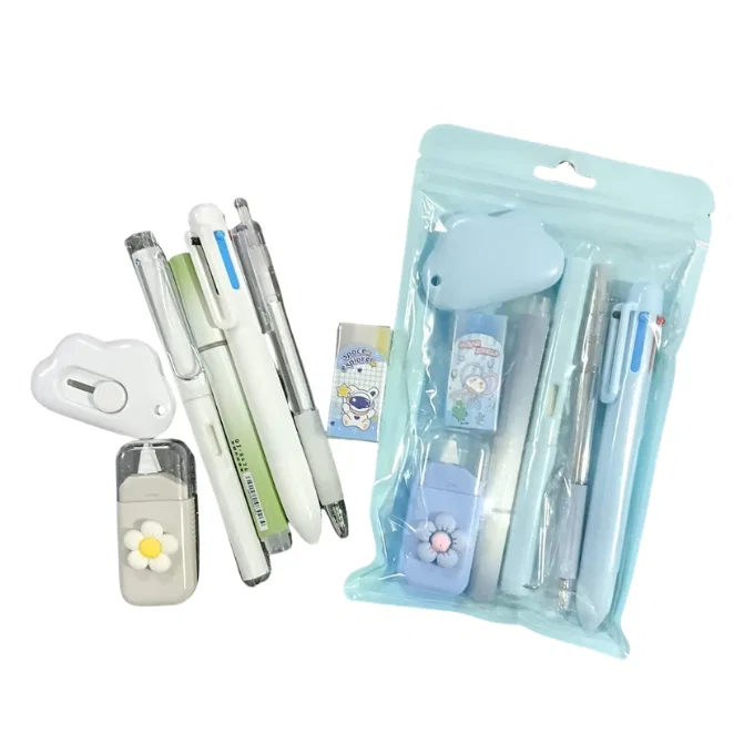 Pencil pen eraser set for kids / Gift set 