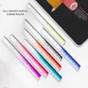 Acrylic ruler scale / cuboid shape ruler ( 20cm ) – image 2