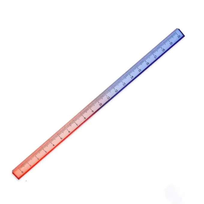 Acrylic ruler scale / cuboid shape ruler ( 20cm )