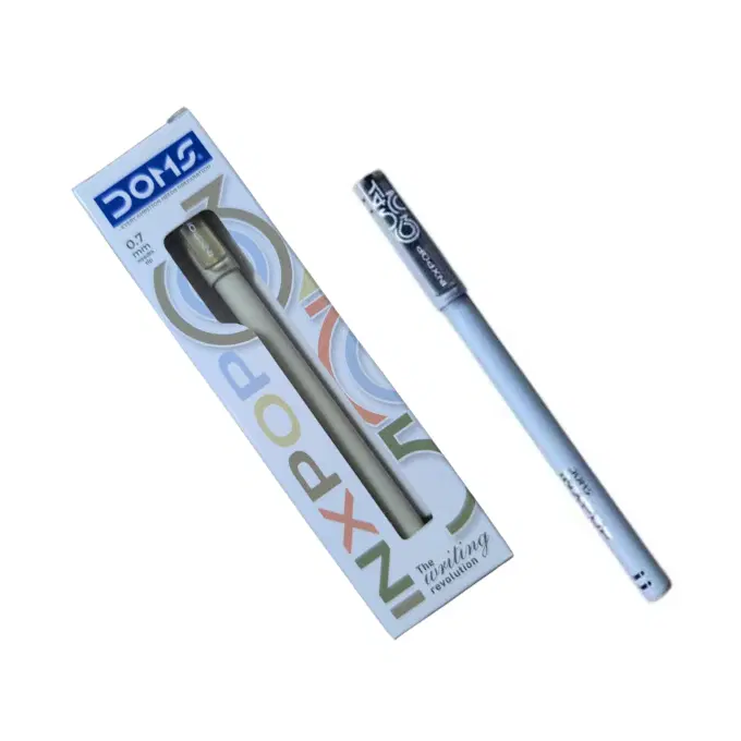 Doms INXPOP Ballpen-Black -0.7mm / black ball pen / 1 pen