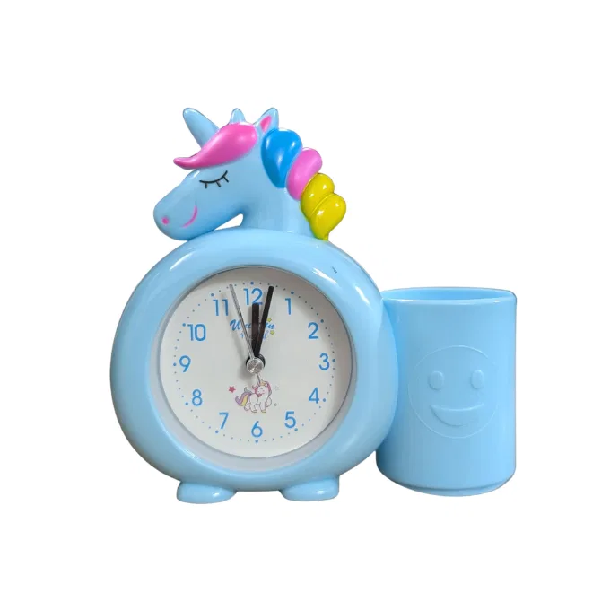 Unicorn style Alarm clock / watch alarm / clock with pen stand 