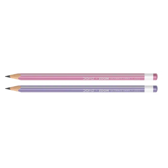 Doms Zoom Ultimate Dark Triangle Pencils / eraser with sharpener