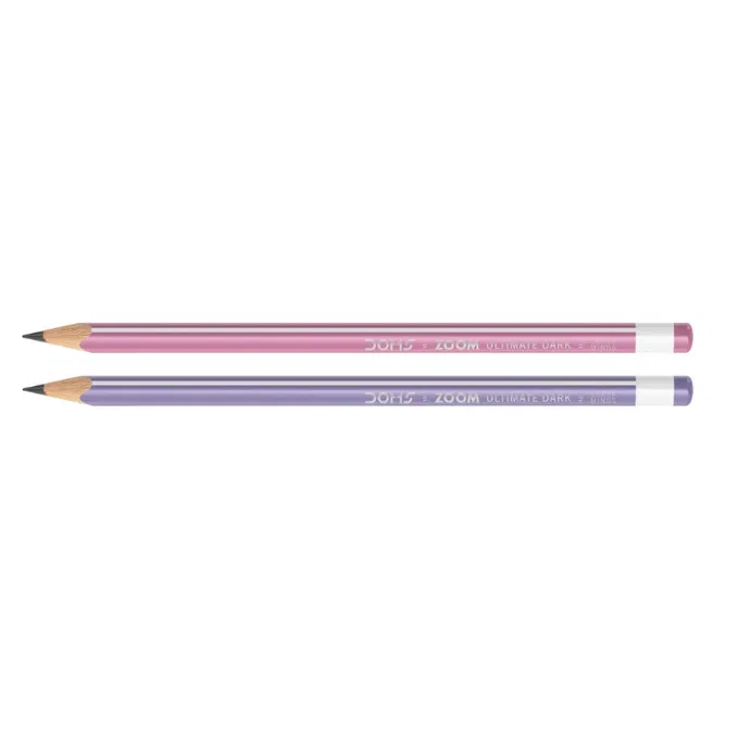 Doms Zoom Ultimate Dark Triangle Pencils / eraser with sharpener