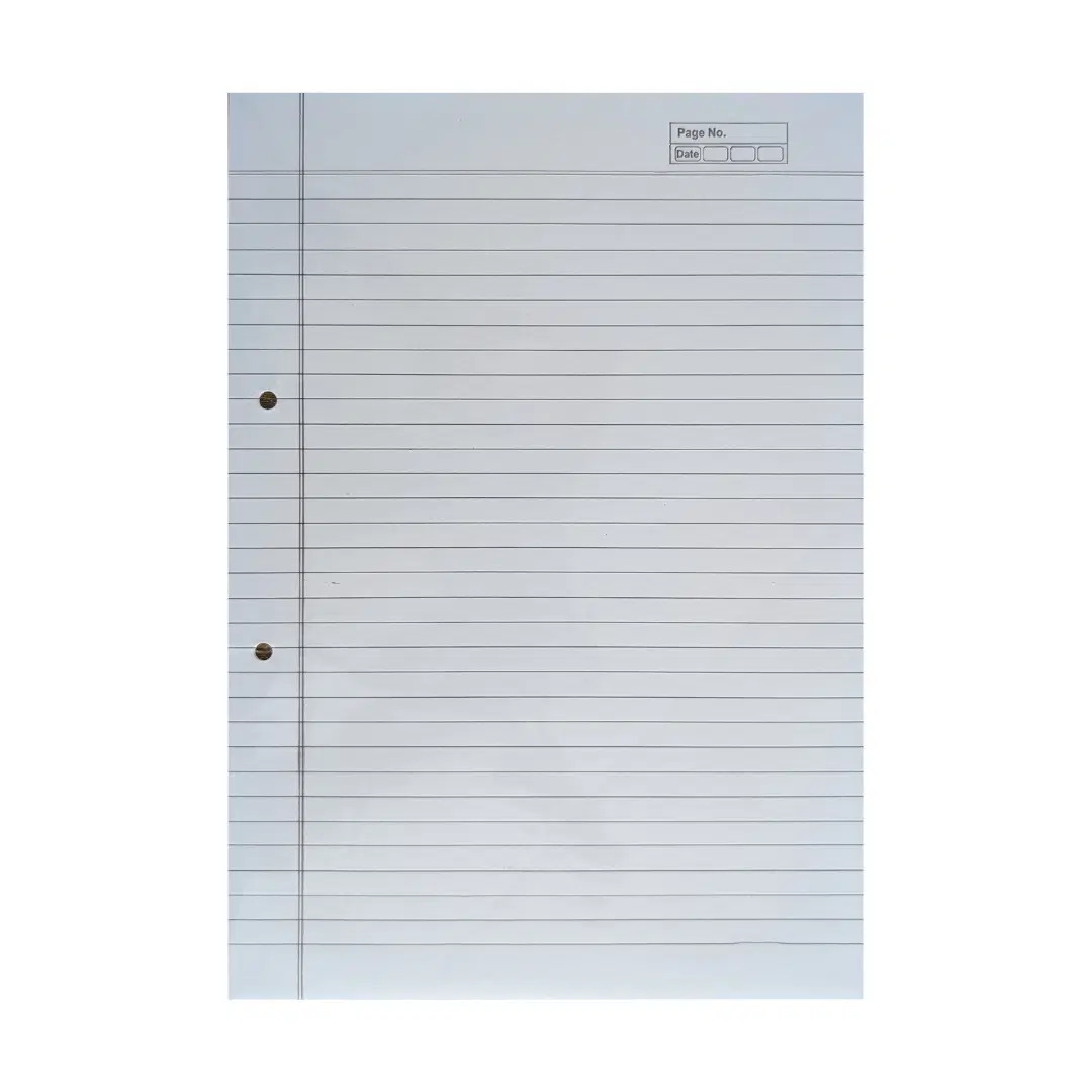 One Side Ruled A4 Sheets (10 sheets) / A4 sheet for project / One side line A4 sheets / file pages