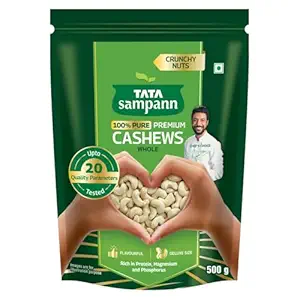 Tata Sampann Pure Cashews Kaju, 500g