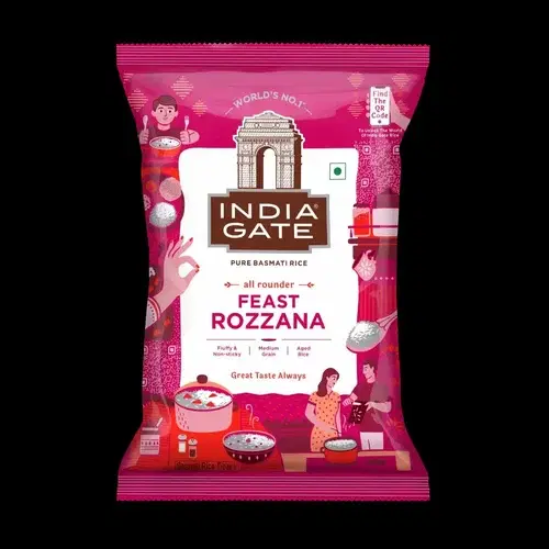 India Gate Feast Rozana Basmati Rice (Medium Grain) 5KG