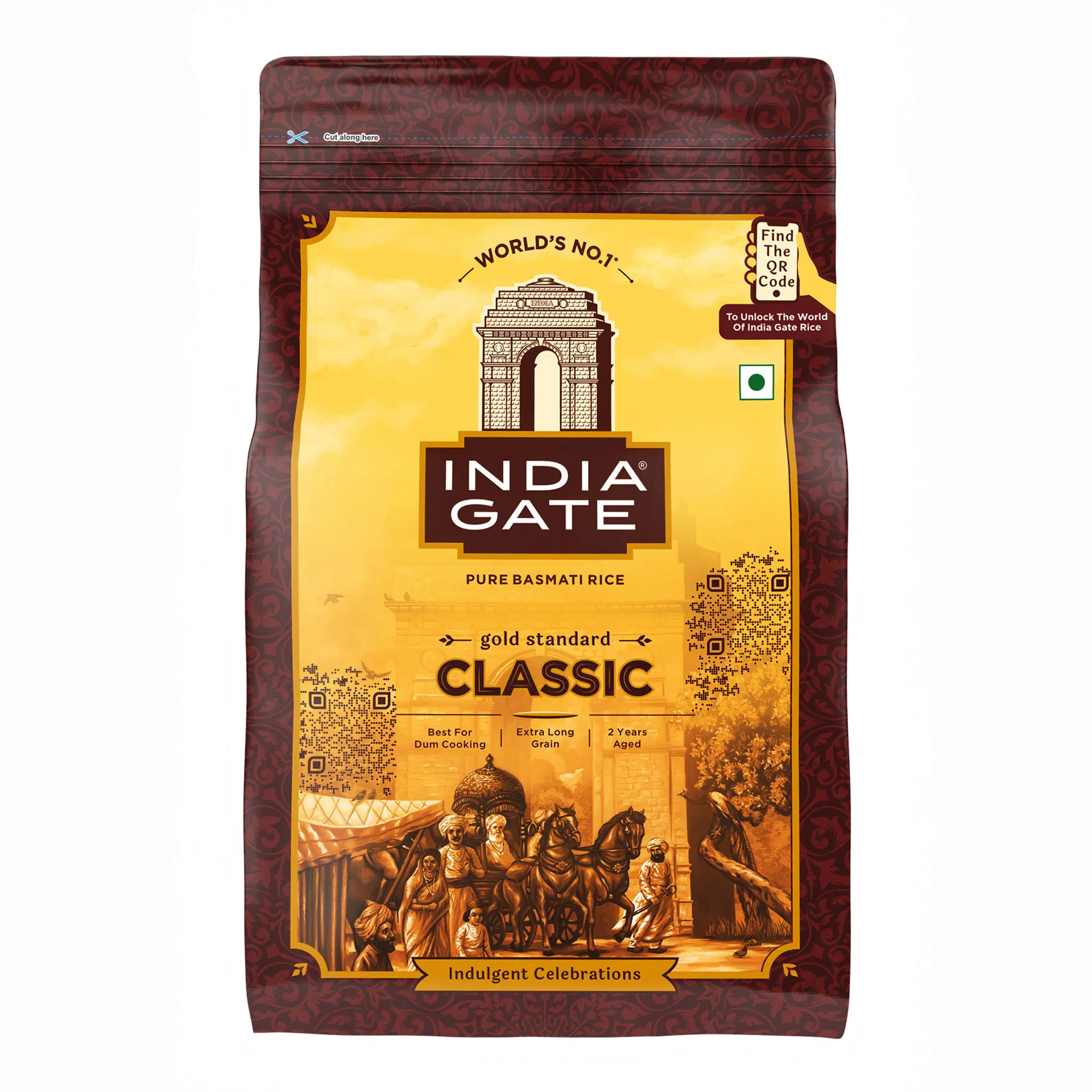 India Gate Classic Basmati Rice (Extra Long Grain) 1KG