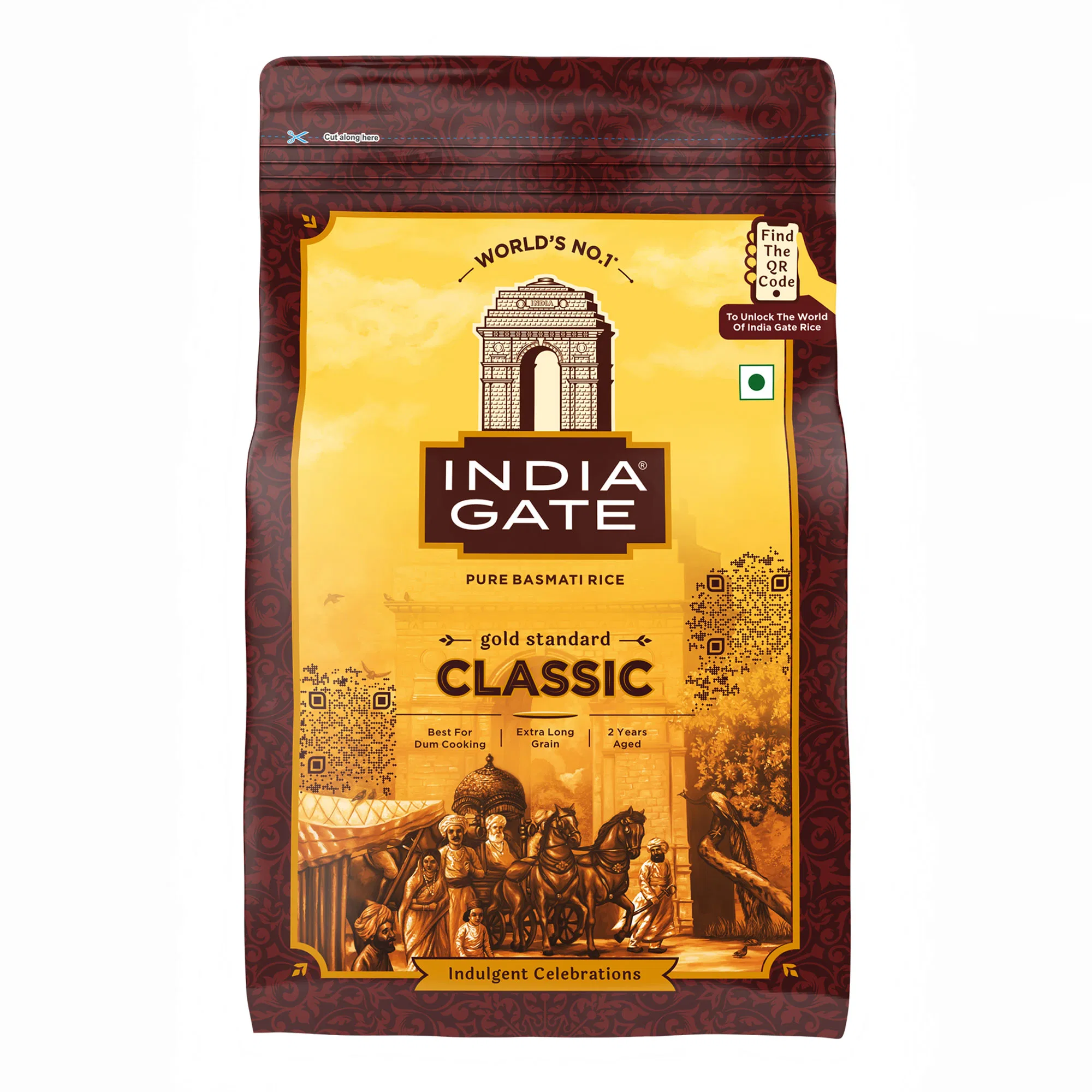 India Gate Classic Basmati Rice (Extra Long Grain) 1KG