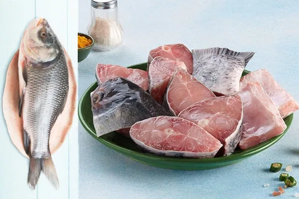 Catla Fish Steak Size
