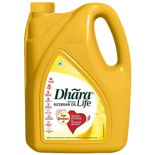 Dhara Refined Rice Bran Oil, 1Kg