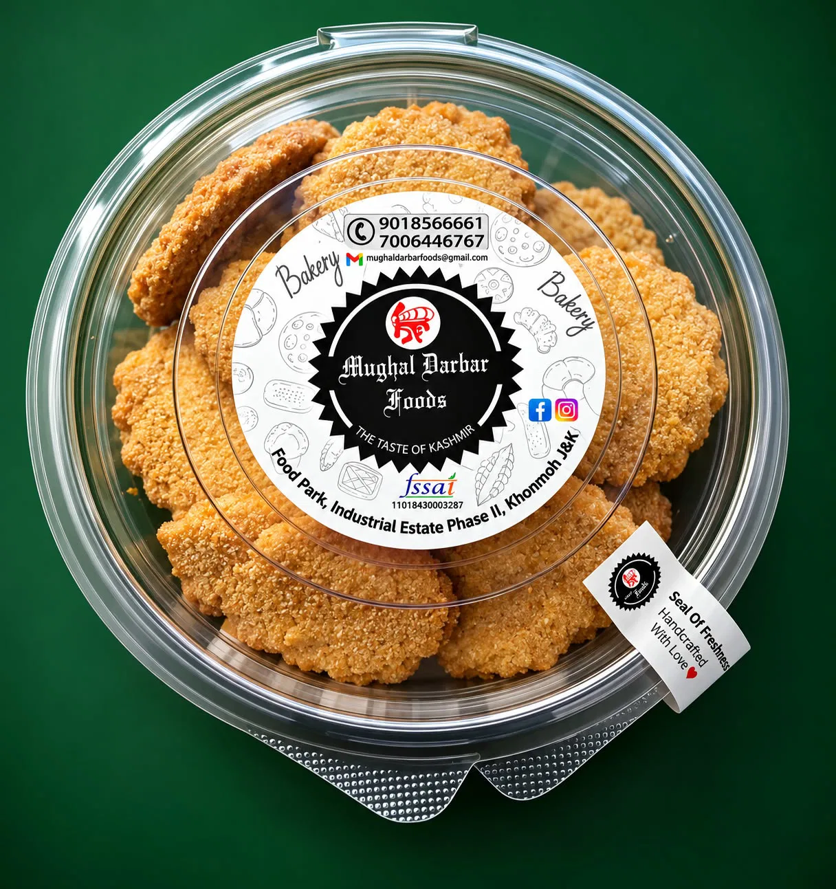 Namkeen Kulcha Biscuits - Star In Shape - By Mughal Darbar, 300g