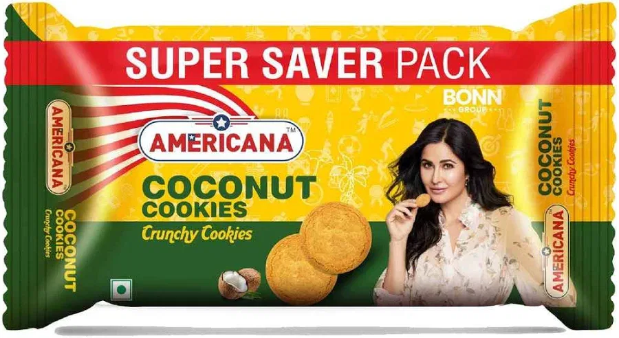Americana Coconut Cookies, Crunchy Cookies, 72g