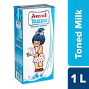Amul Taaza Homogenised Toned Milk, 1 Ltr – image 1