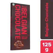 Amul Belgian Chocolate, Smooth and Creamy Milk Chocolate Bar, 125 g