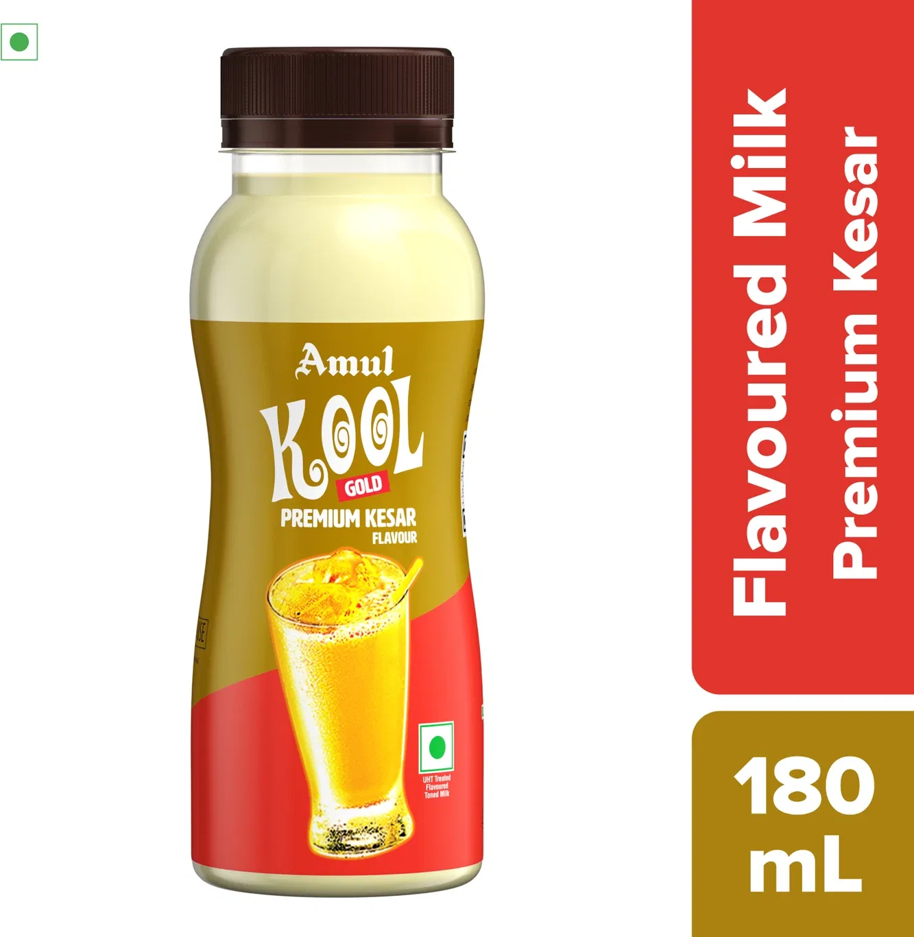 Amul Kool Gold Premium Kesar Flavored Milk (180 ml)