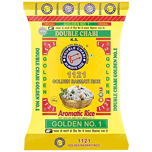Double Chabi 1121 Golden Basmati Rice, 30 kg Bag