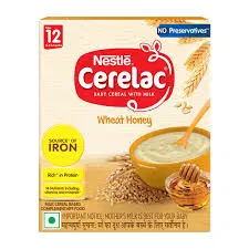 Nestle CERELAC Baby Food Cereal, Wheat Honey for 12 to 24 Months Baby