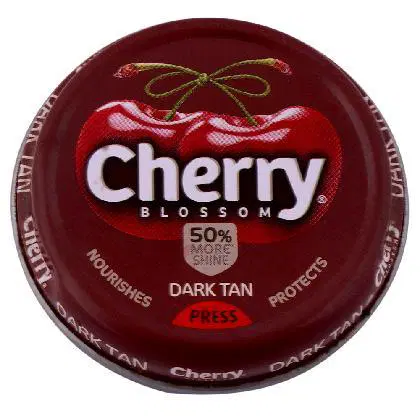 Cherry Blossom  Shoe Polish, Dark Tan (Brown), Leather Shoe Shiner