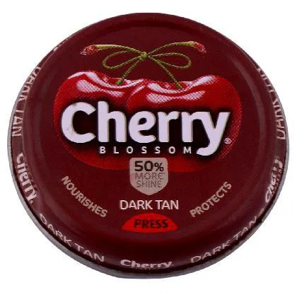 Cherry Blossom  Shoe Polish, Dark Tan (Brown), Leather Shoe Shiner