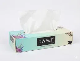 D Clear Ultra Soft Imported Faical Tissues Box, 2 Ply 100 Pulls