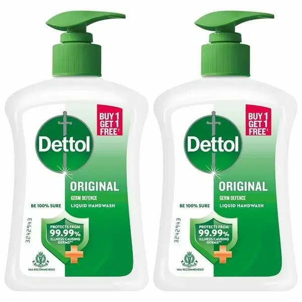 Dettol Liquid Handwash Pump – Orginal Hand Wash- 210ml (Buy 1 Get 1 Free)