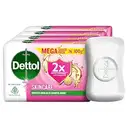 Dettol Skincare Moisturizing Beauty Bathing Soap Bar, 100gm each 400gm, Softer Skin, Pack of 4 – image 1