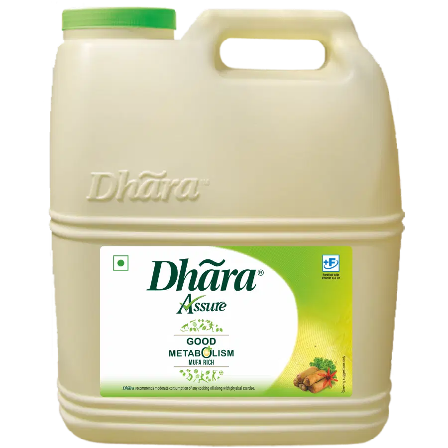 Dhara Assure Refined - Vegetable Oil, 15Ltr Can