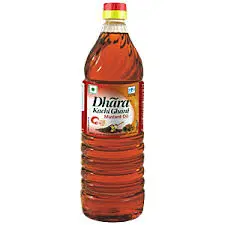 Dhara Mustard Oil, 1Ltr Bottle