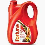 Fortune Premium Kachi Ghani Pure Mustard Oil, 5 Ltr Jar