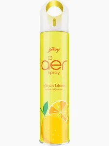 Godrej aer Spray, Room Freshener for Home & Office - Citrus Blast (200 ml), Long-Lasting Fragrance