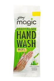 Godrej Protekt Mr Magic Handwash Powder, 9g Hand Wash Pouch