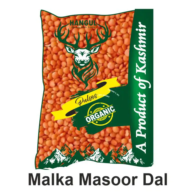 Hangul Organic  Malka Masoor Dal, 500g