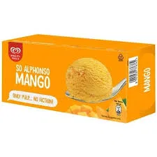 Kwality Wall's Alphonso Mango Ice Cream Brick, 700ml