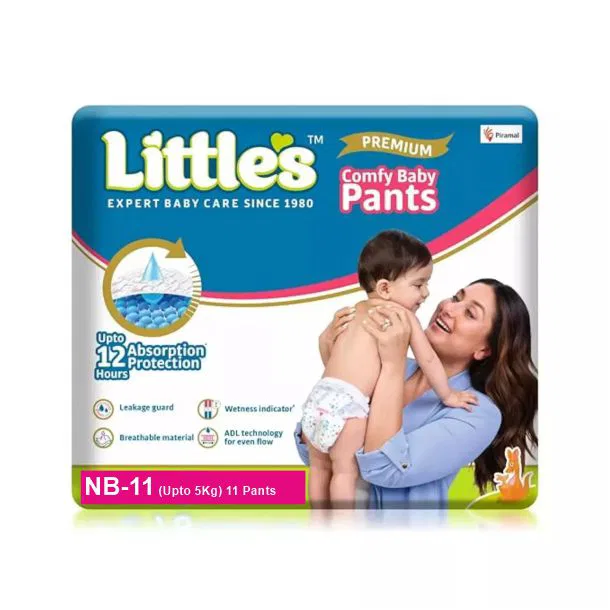 Little's Premium Baby Diaper NB11, (New Born) Pants, Upto 5Kg