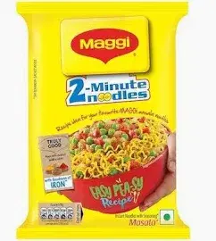 MAGGI 2-Minute Instant Noodles, Masala Noodles With Goodness Of Iron, Favorite Masala Taste,52g Each