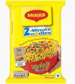 MAGGI 2-Minute Instant Noodles, Masala Noodles With Goodness Of Iron, Favorite Masala Taste,52g Each