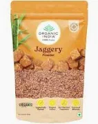 Organic India Jaggery Powder,  100% Organic Sugar Cane, 500g