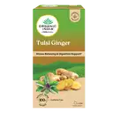 Organic India Green Tea Tulsi Ginger - 25 Tea Bags, Healing Support & Stress Relieving – image 1