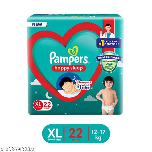 Pampers XL22 Pants, Happy Sleep Pant, (Extra Large 12-17Kg) Baby Diaper