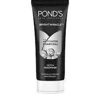 POND'S Pure Detox Face Wash, Daily Exfoliating & Brightening Cleanser, Deep Cleans Oily Skin