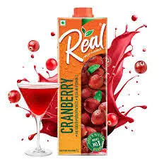 Real Fruit Power Cranberry Fruit Juice, 1 Ltr