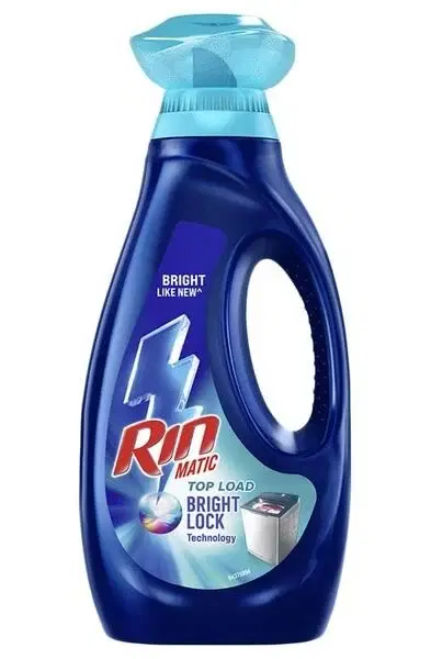 Rin Matic Top Load Bright Lock Technology Liquid Detergent, 850ml Bottle