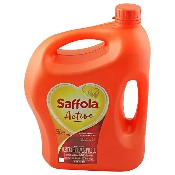Saffola Active Refined Cooking oil, 5Ltr