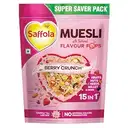 Saffola Muesli Berry Crunch with Flavor Pops, 180 gm, 15 in 1 Fruit and Nuts, Seeds, Millet & more – image 1